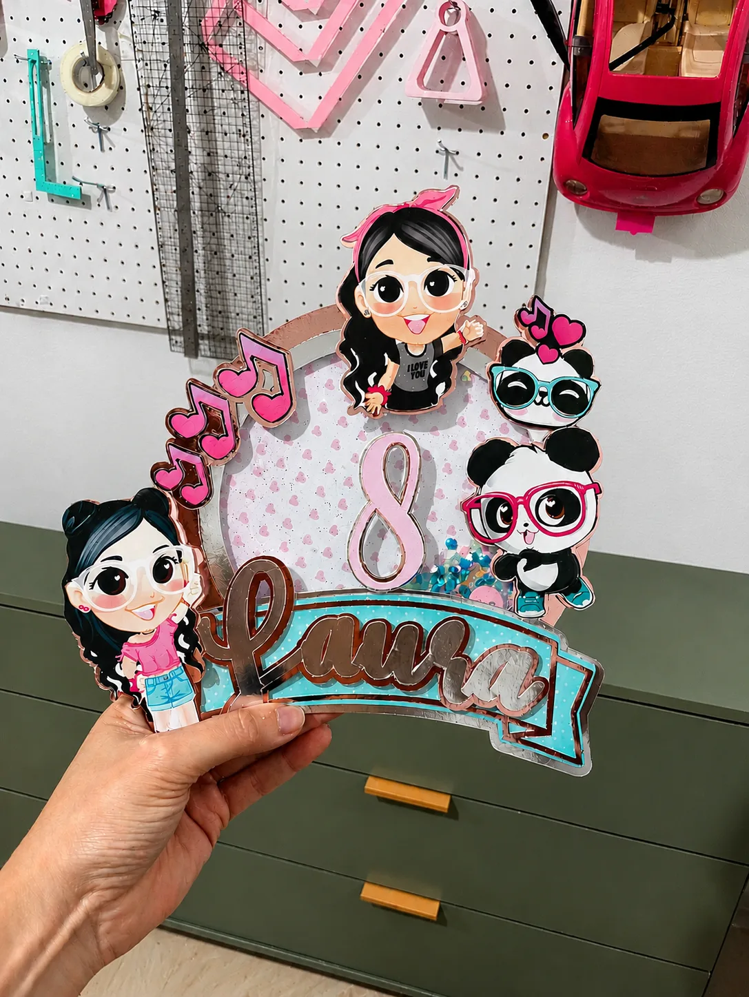Topo de Bolo Shaker Personalizado
