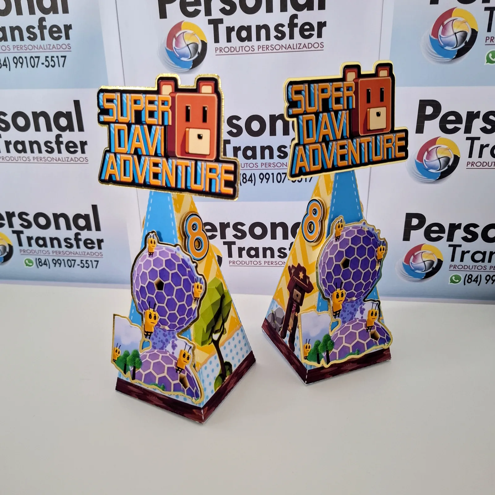 KIT CAIXA PIRÂMIDE PERSONALIZADA