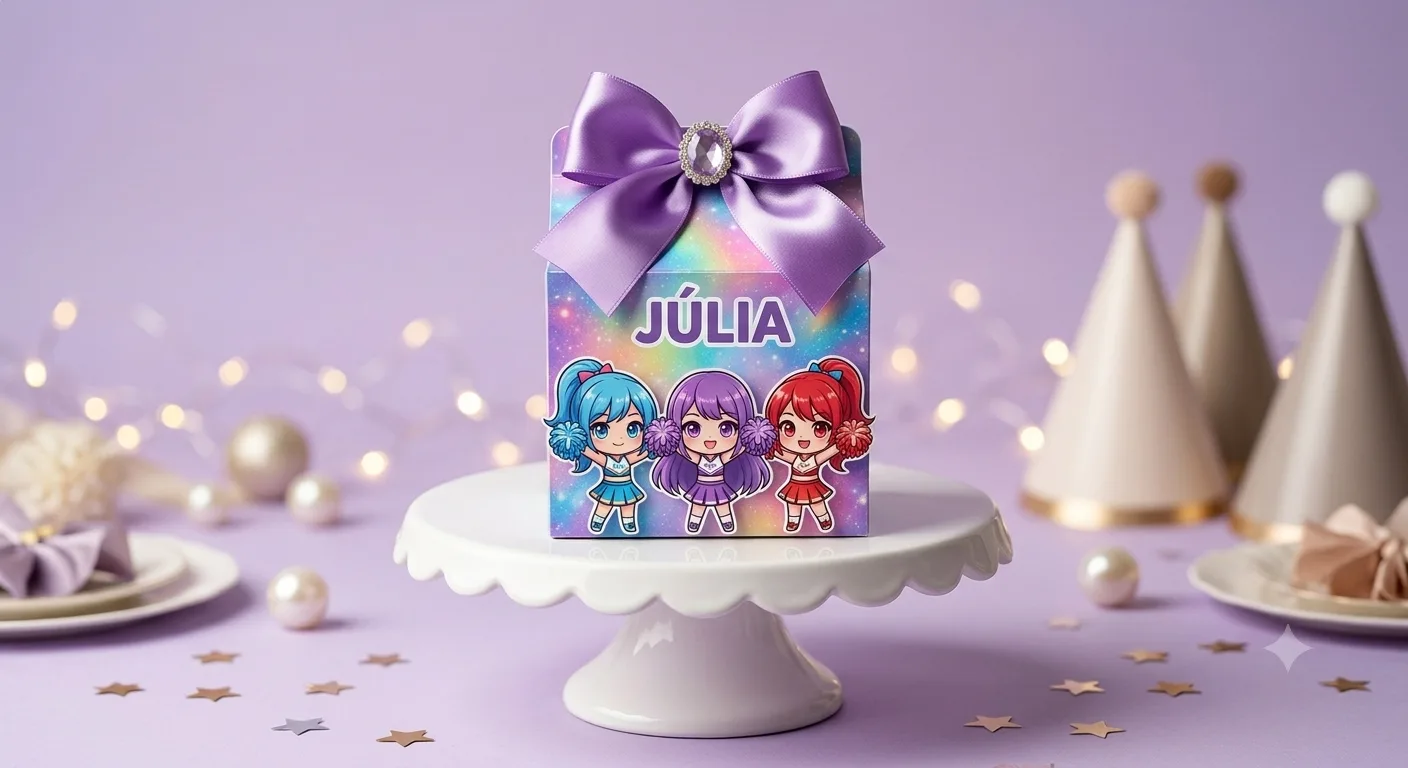 Caixa Milk Guerreiras do K-pop (Com Laço)