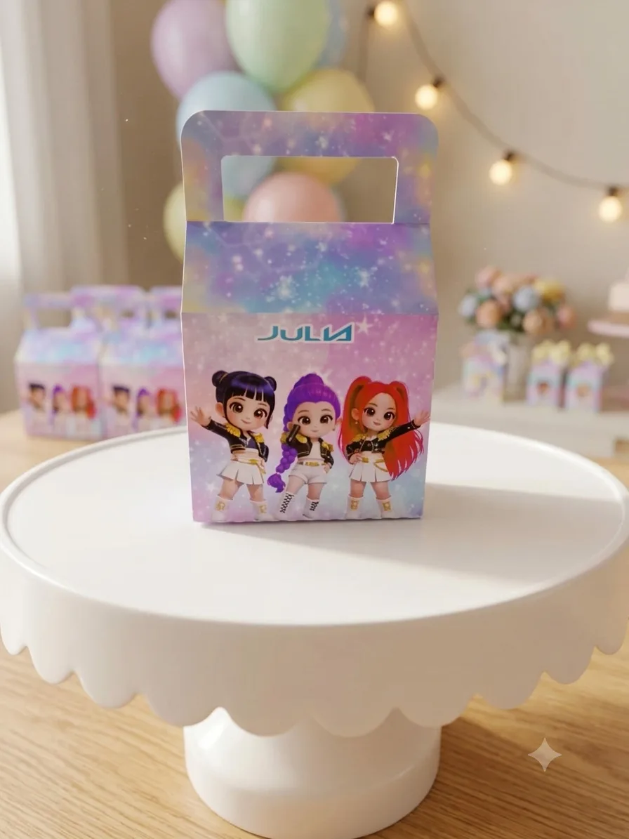 Caixa Milk com alça Guerreiras do K-Pop(Sem Laço)