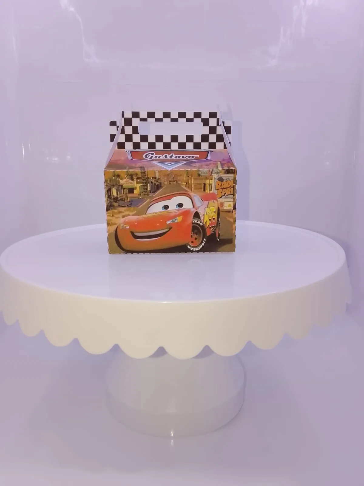 Caixa Lanchinho Carros - McQueen (sem laço)