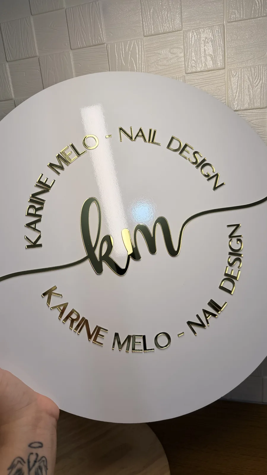 PLACA LOGO 40X40