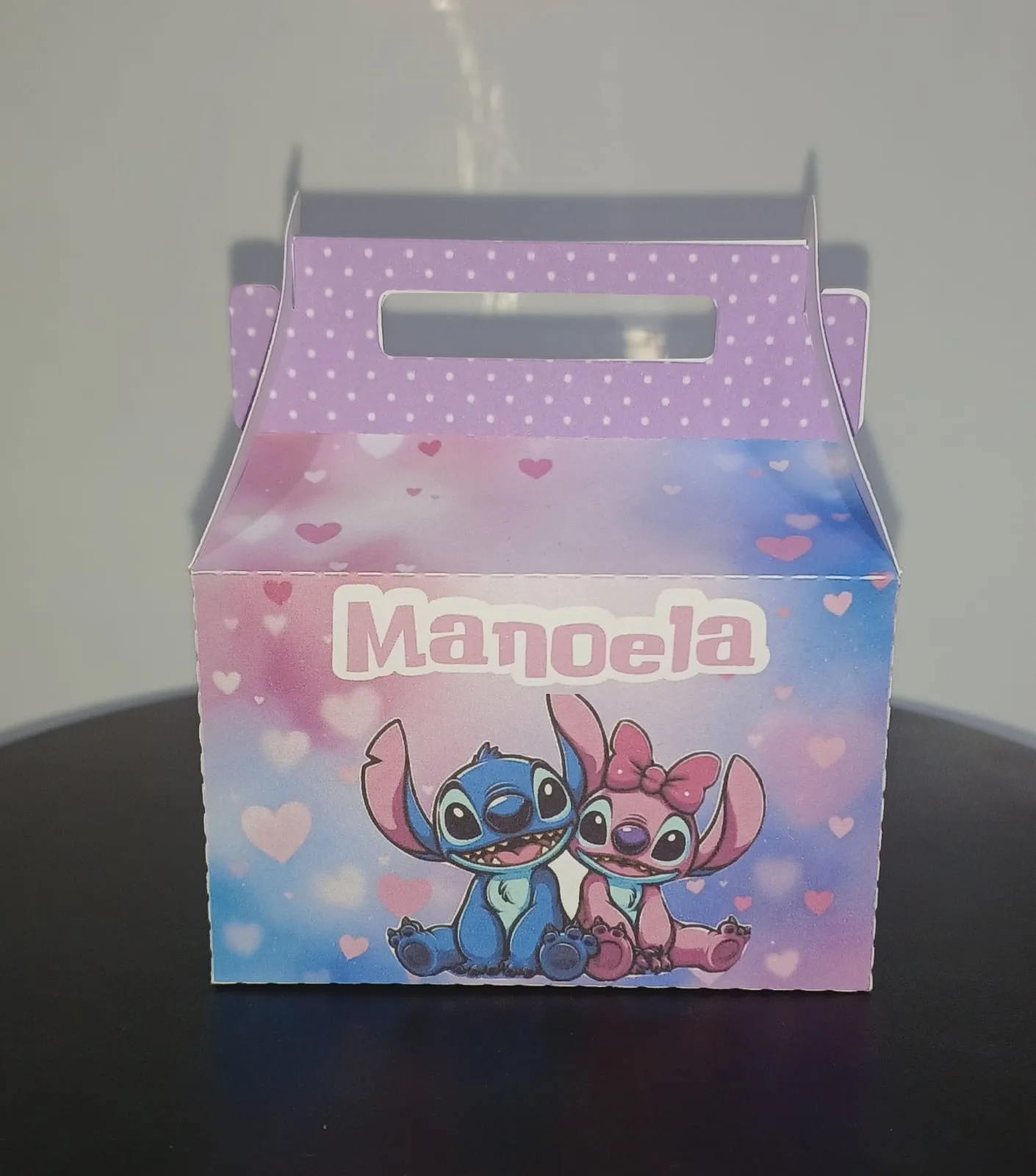 Caixa Lanchinho Stitch(sem laço)