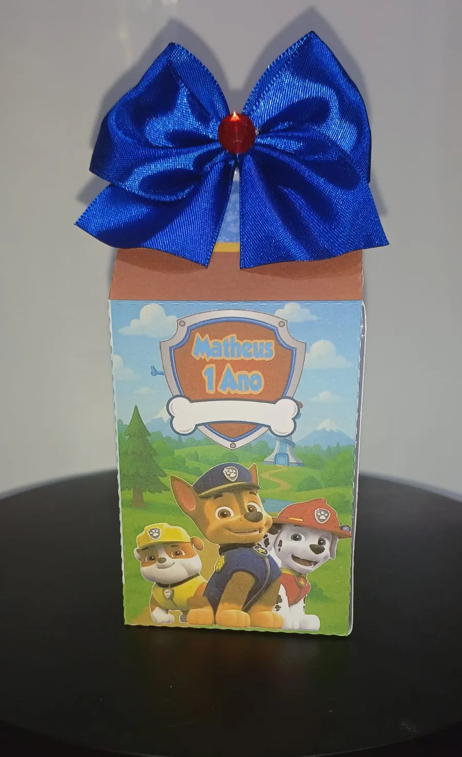 Caixa Milk Patrulha Canina (Com Laço)