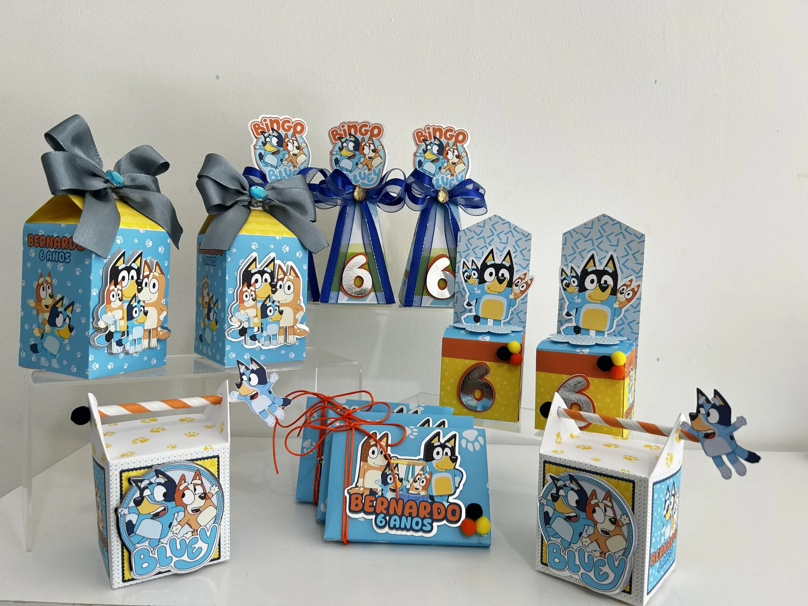 Kit Festa Bluey e Bingo Menino 25 unidades