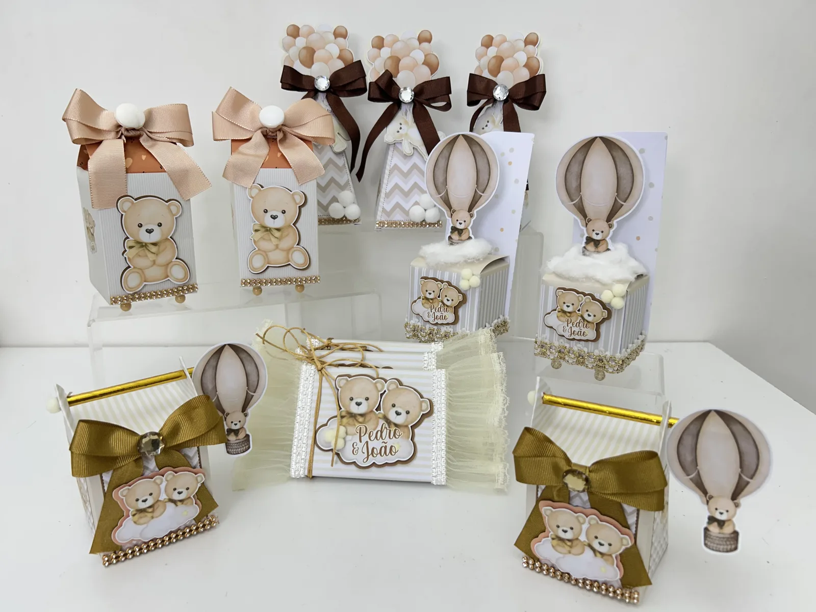 Kit Festa Chá de bebê Oh Baby ursinhos 25 unidades