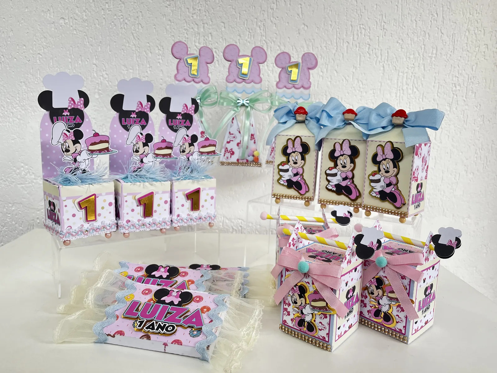 Kit Festa Confeitaria da Minnie 25 unidades