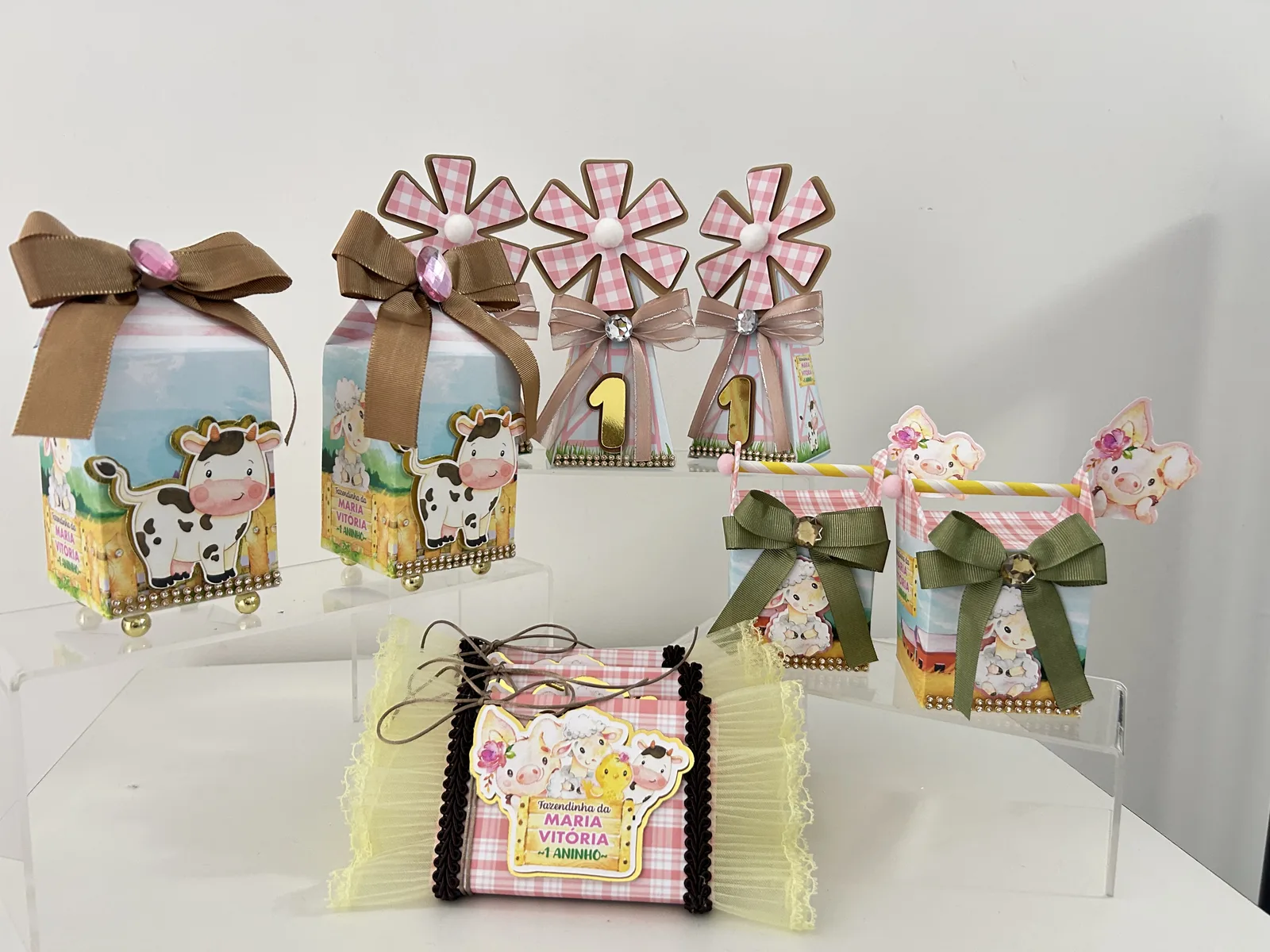 Kit Festa Fazendinha Menina 20 unidades