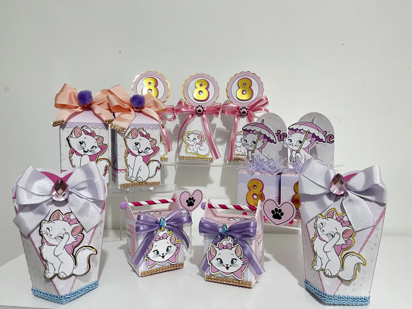 Kit Festa Gatinha Marie 25 unidades