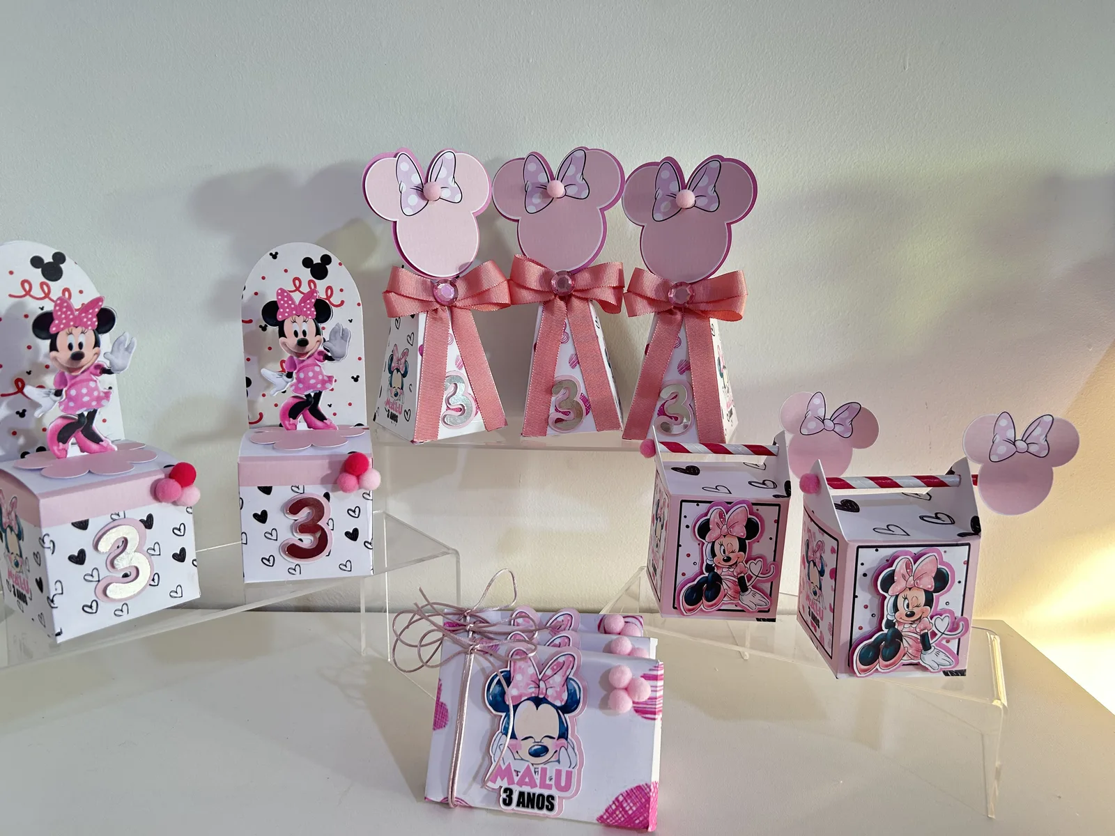 Kit Festa Minnie Rosa 20 unidades