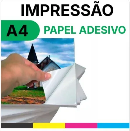 Impressão Papel Adesivo 130g A4