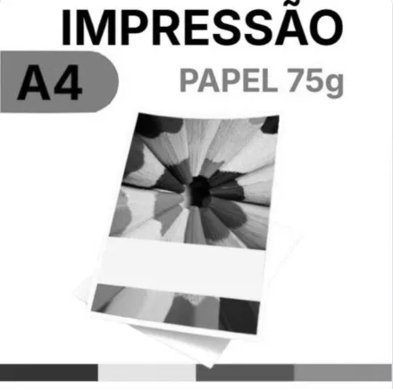 Impressão Papel Sulfite Colorido A4
