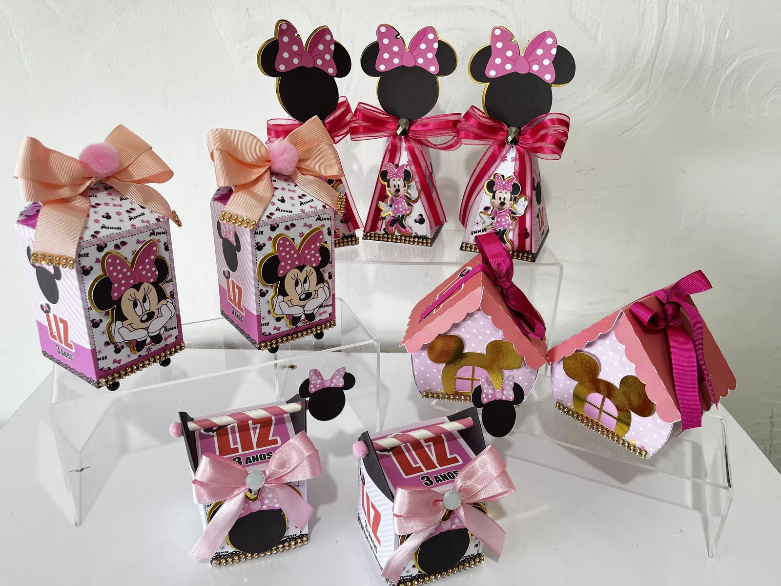 Kit Festa Minnie Rosa 20 unidades