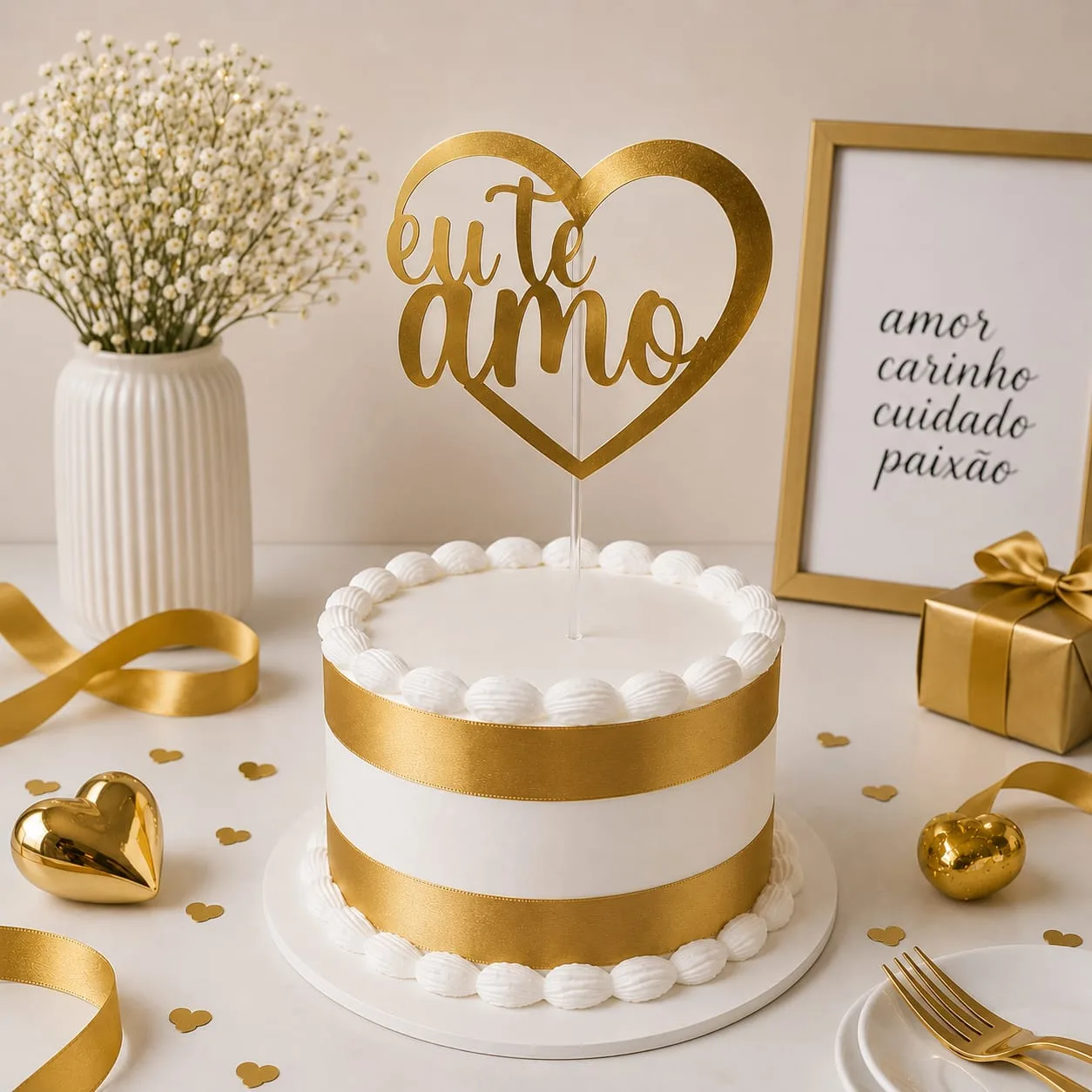 Topo Eu Te Amo Dourado
