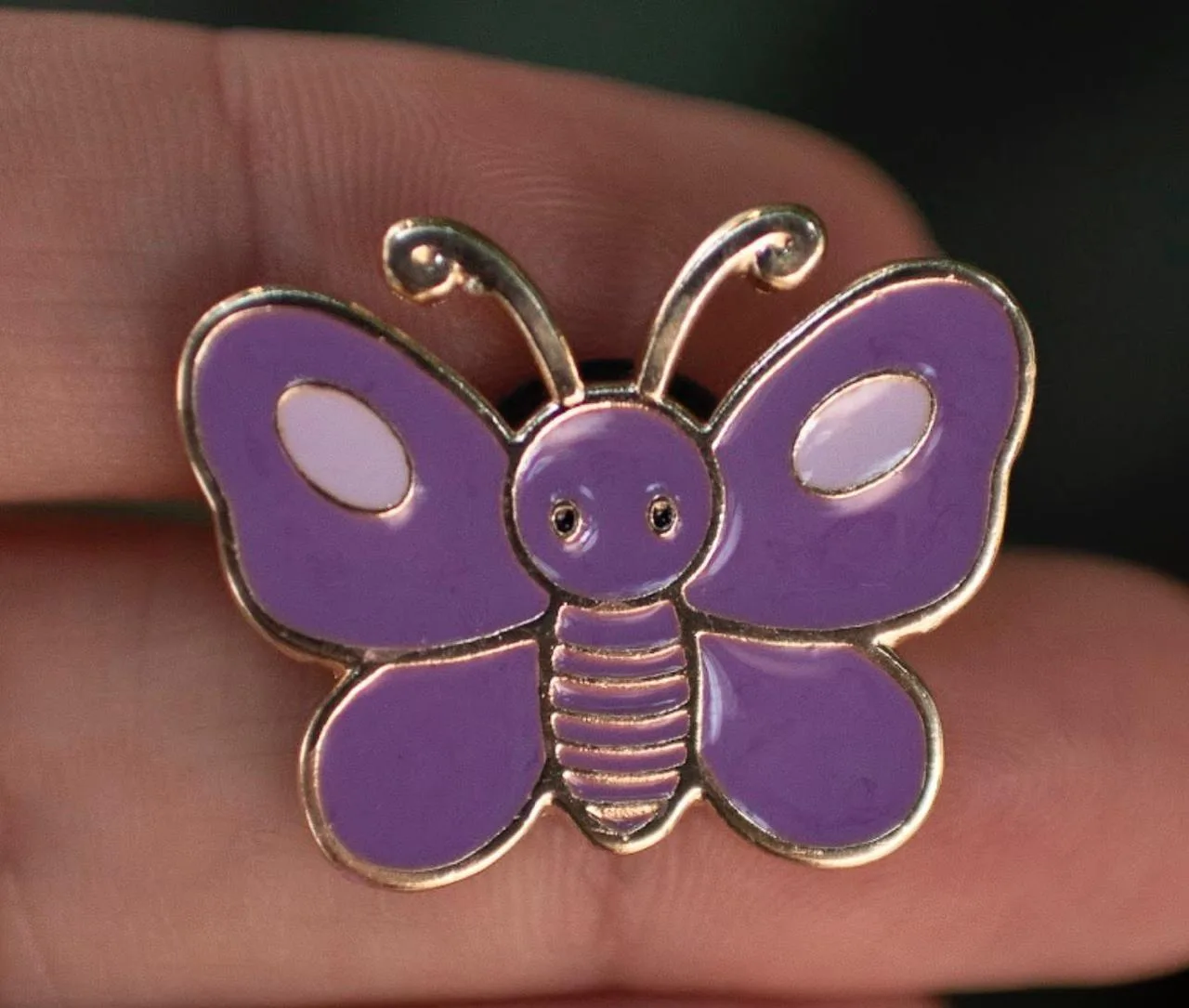 Pin Borboleta Roxa