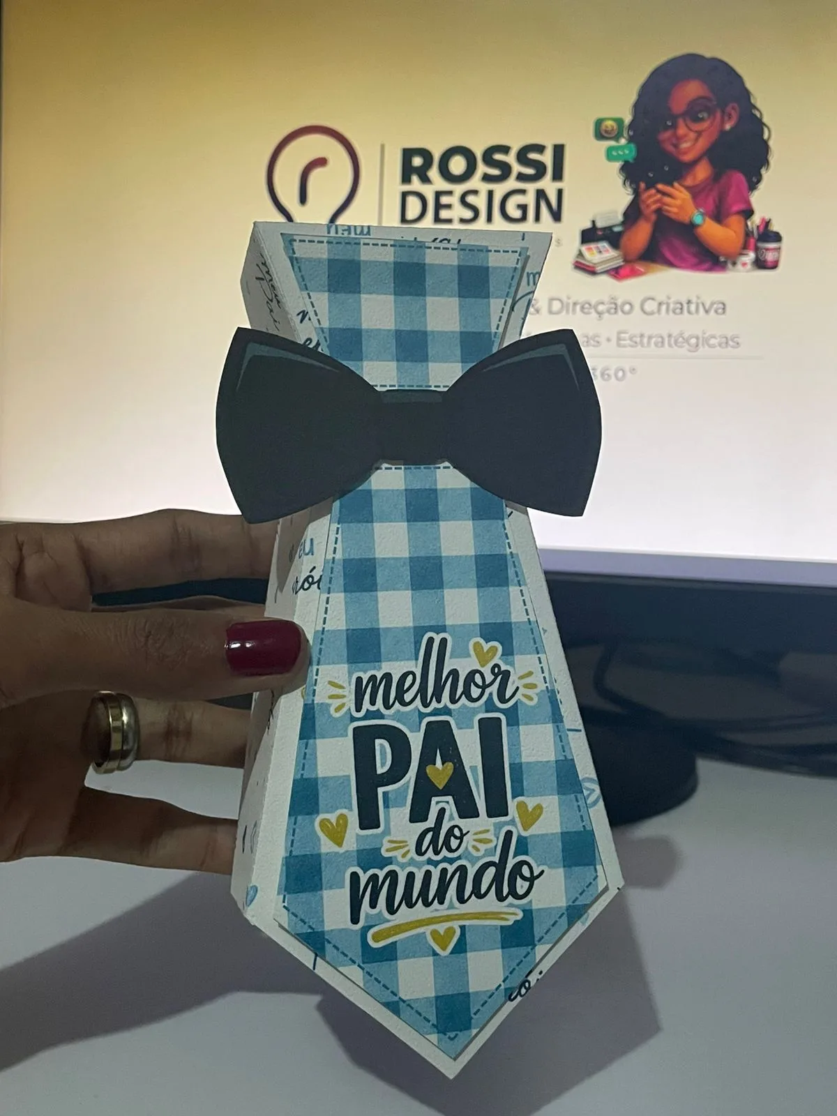 Arquivo Digital – Caixa Gravata para Dia dos Pais | Pronta para Imprimir e Montar