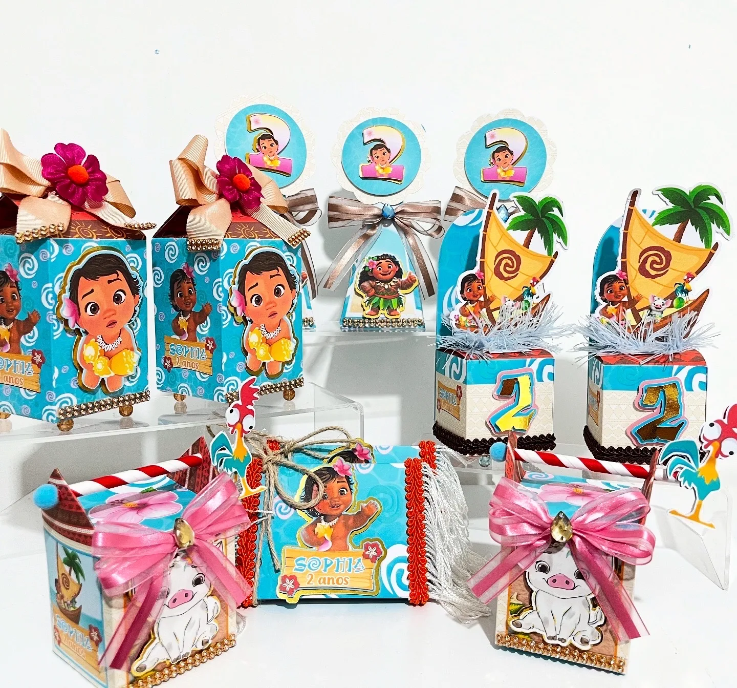 Kit Festa Moana Baby 25 unidades