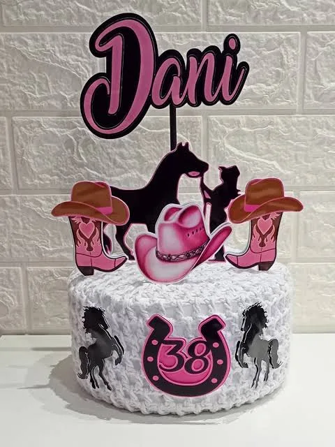 Topo de Bolo Personalizado 2D