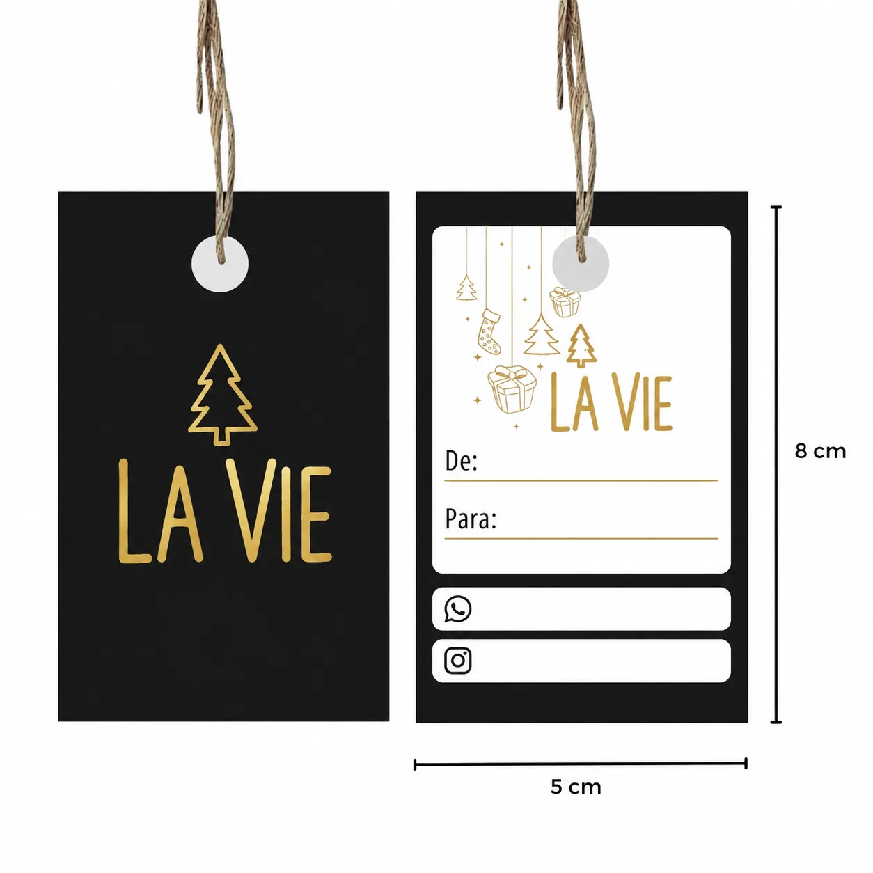 Tag Personalizada 5x8 cm