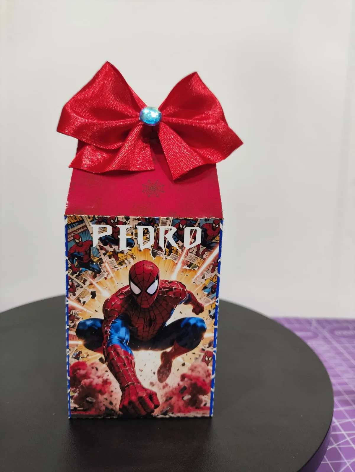 Caixa Milk Homem Aranha Personalizada / Lembrancinha Festa Infantil