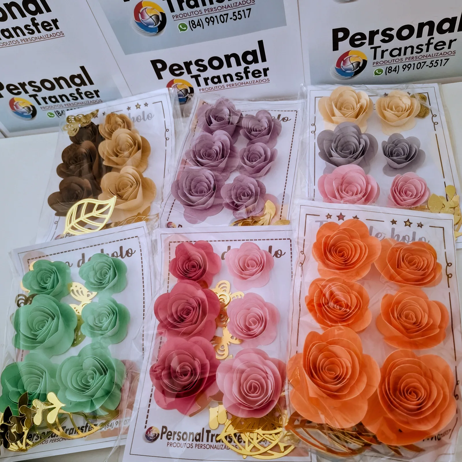FLOR DE PAPEL CORES