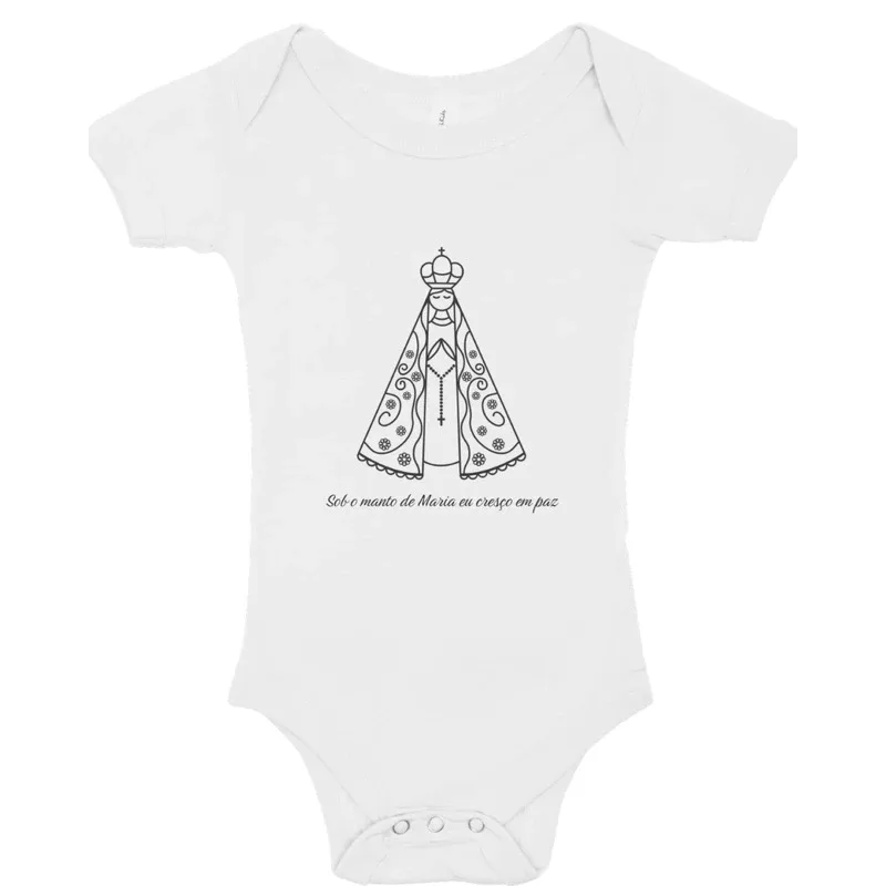 Body de bebê personalizado - Manto de Maria