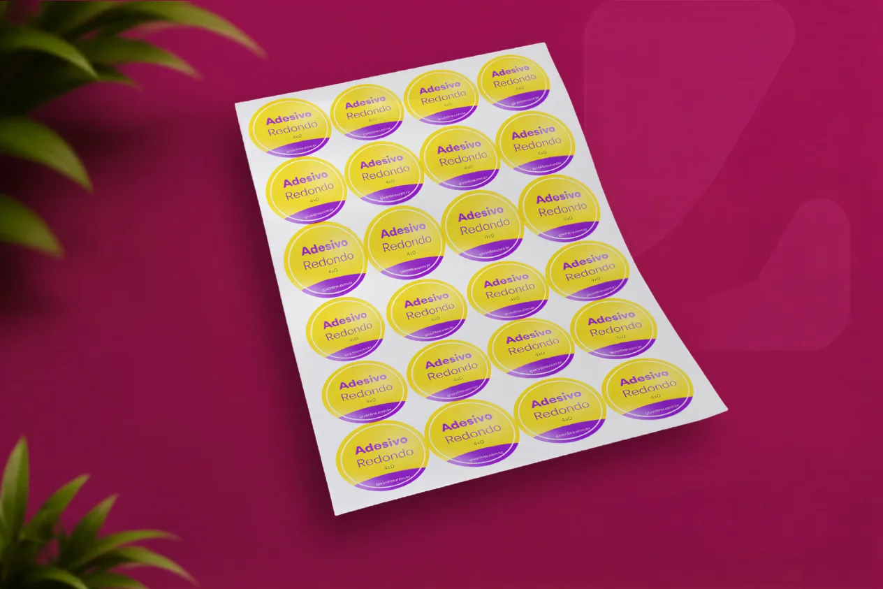 Adesivo 5x5 personalizado