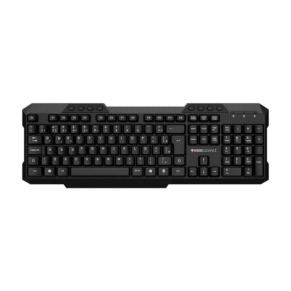 TECLADO MULTIMÍDIA KE-K106V3 - CROSSELEGANCE