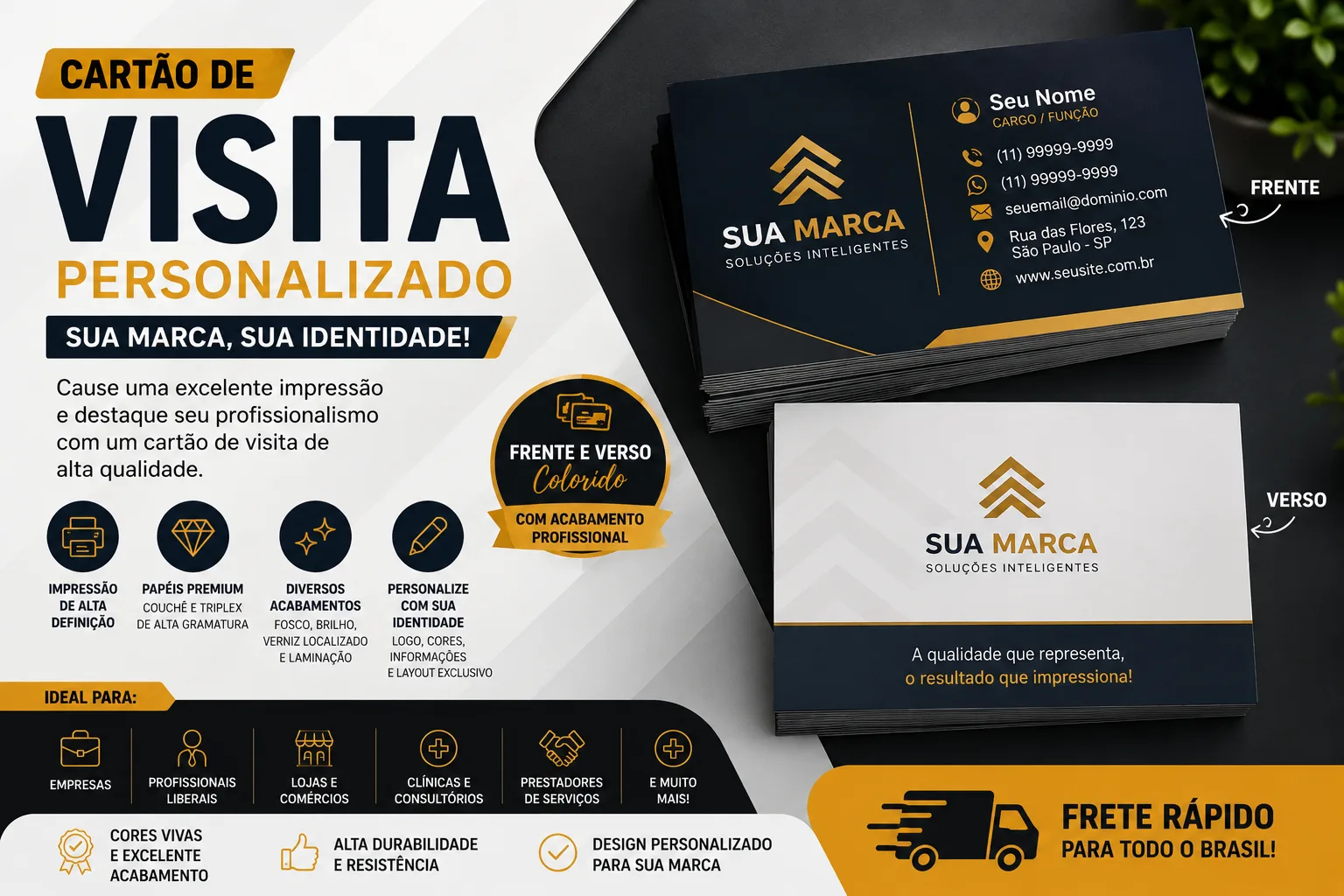 CARTÃO DE VISITA FOTOGRAFICO (frente e verso)