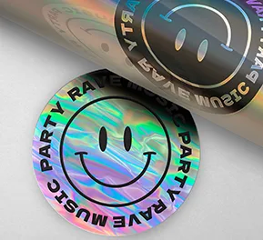 Adesivo Holográfico 4cmx4cm