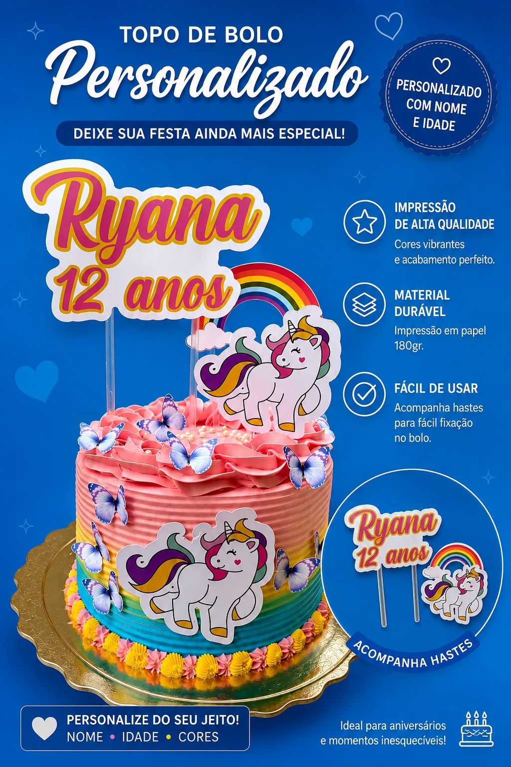 TOPO DE BOLO SIMPLES