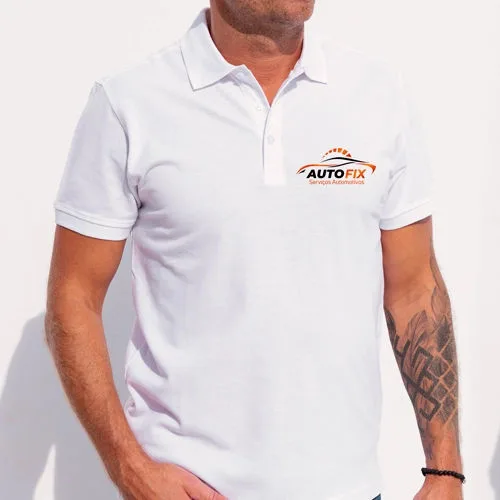 Camiseta Polo Maculina
