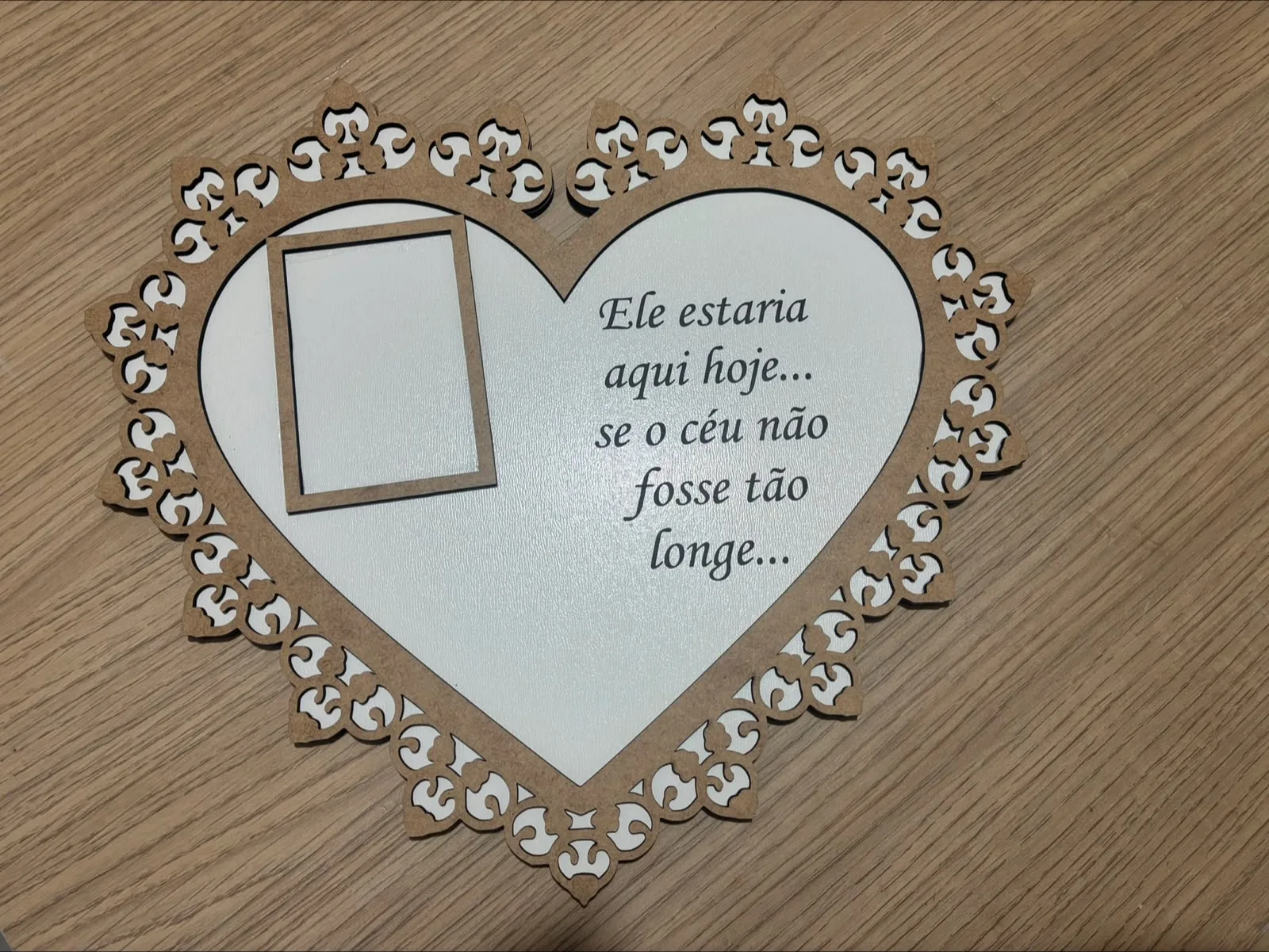 PLACA HOMENAGEM MDF