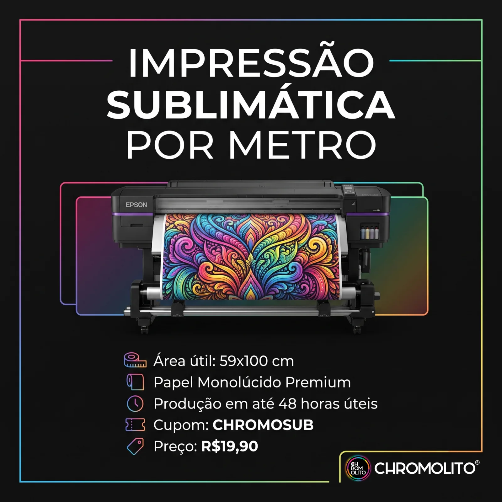Impressão Sublimática | Papel Monolúcido Premium 75g