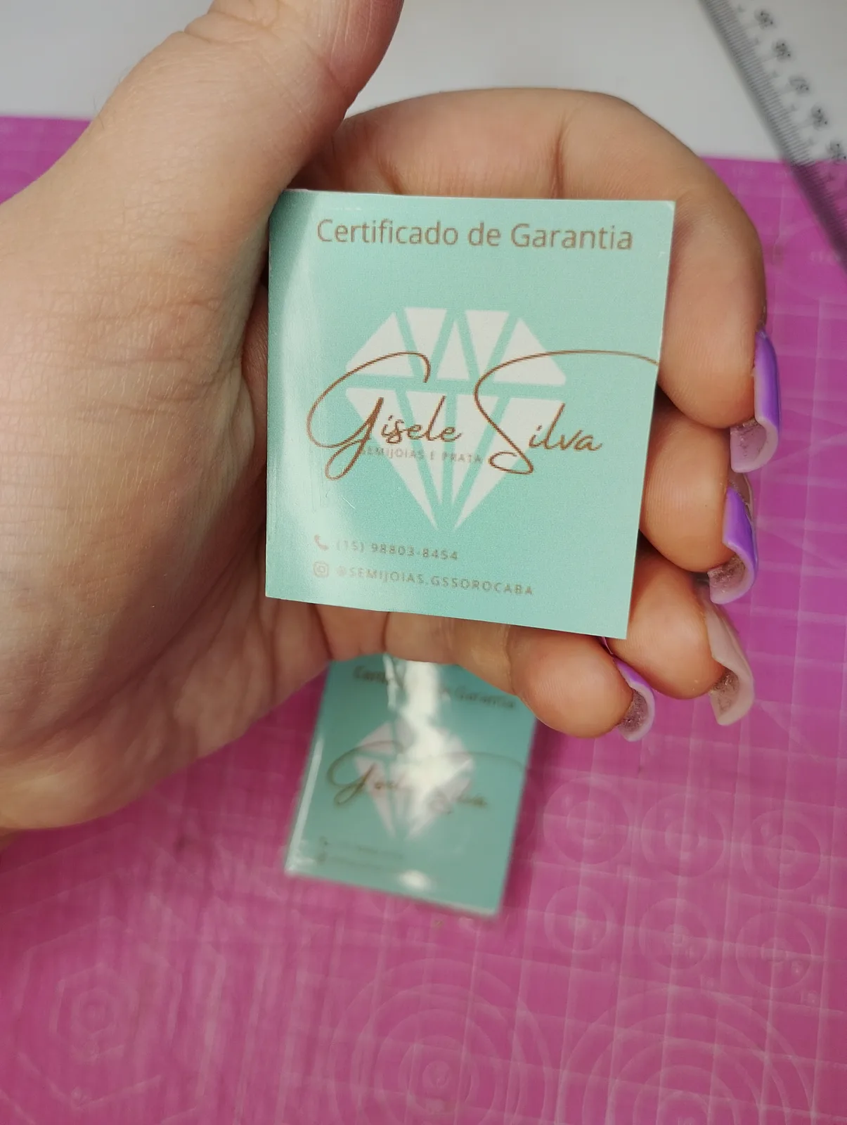 Certificado de Garantia - Semijóias