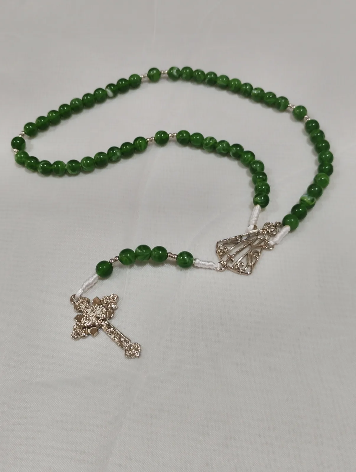 Terço Tradicional - Verde - Nossa Sra Aparecida