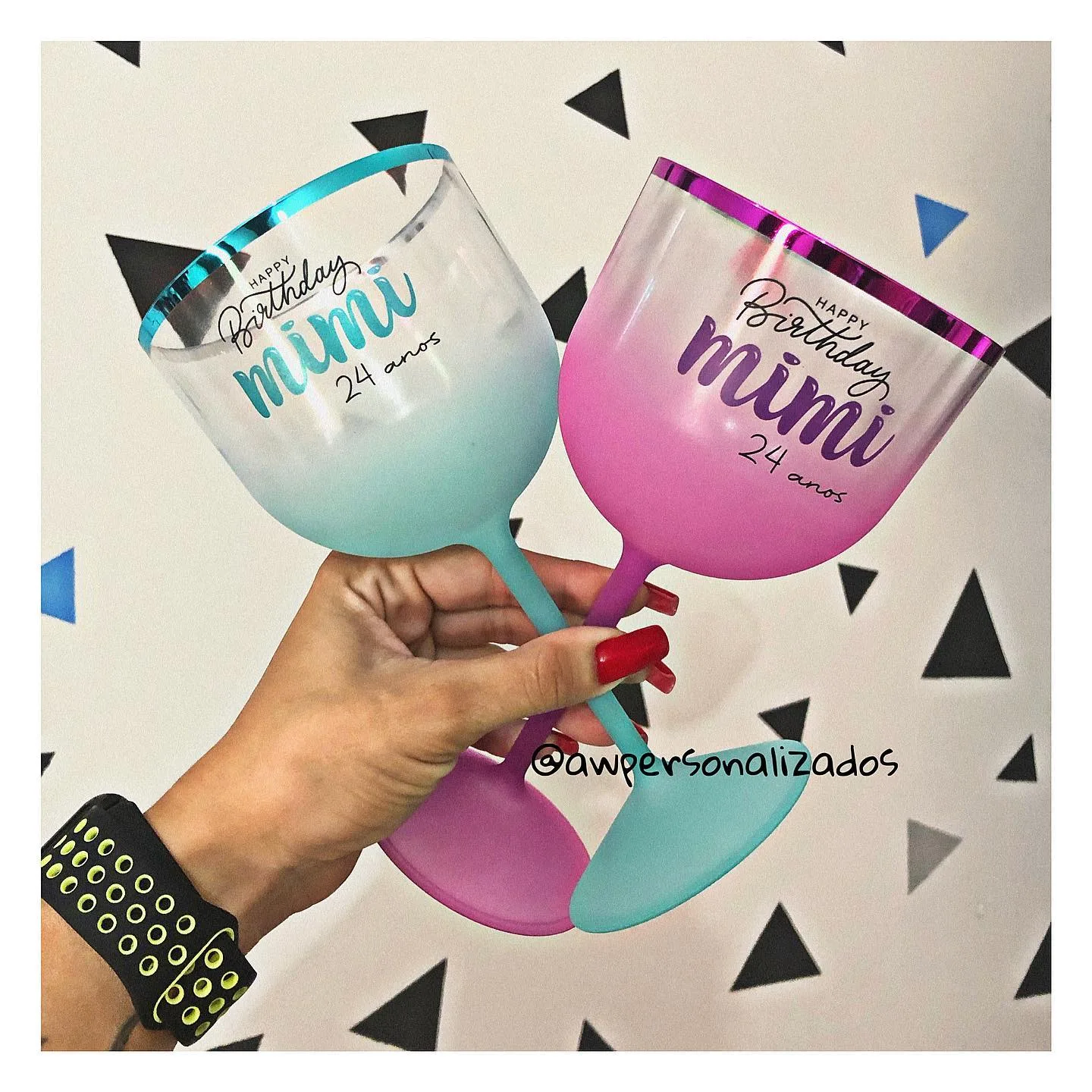 Kit com 20 Taças Gin Degradê – 600 ml