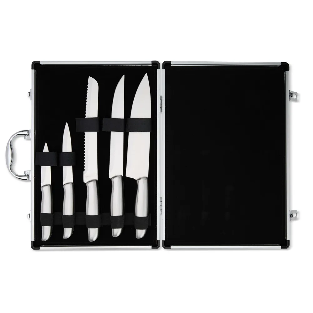 Kit de Facas Gourmet 5 Peças com Maleta