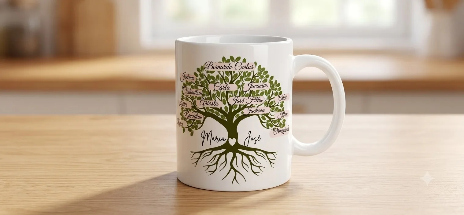 Caneca Personalizada "A Nossa Herança" ☕❤️