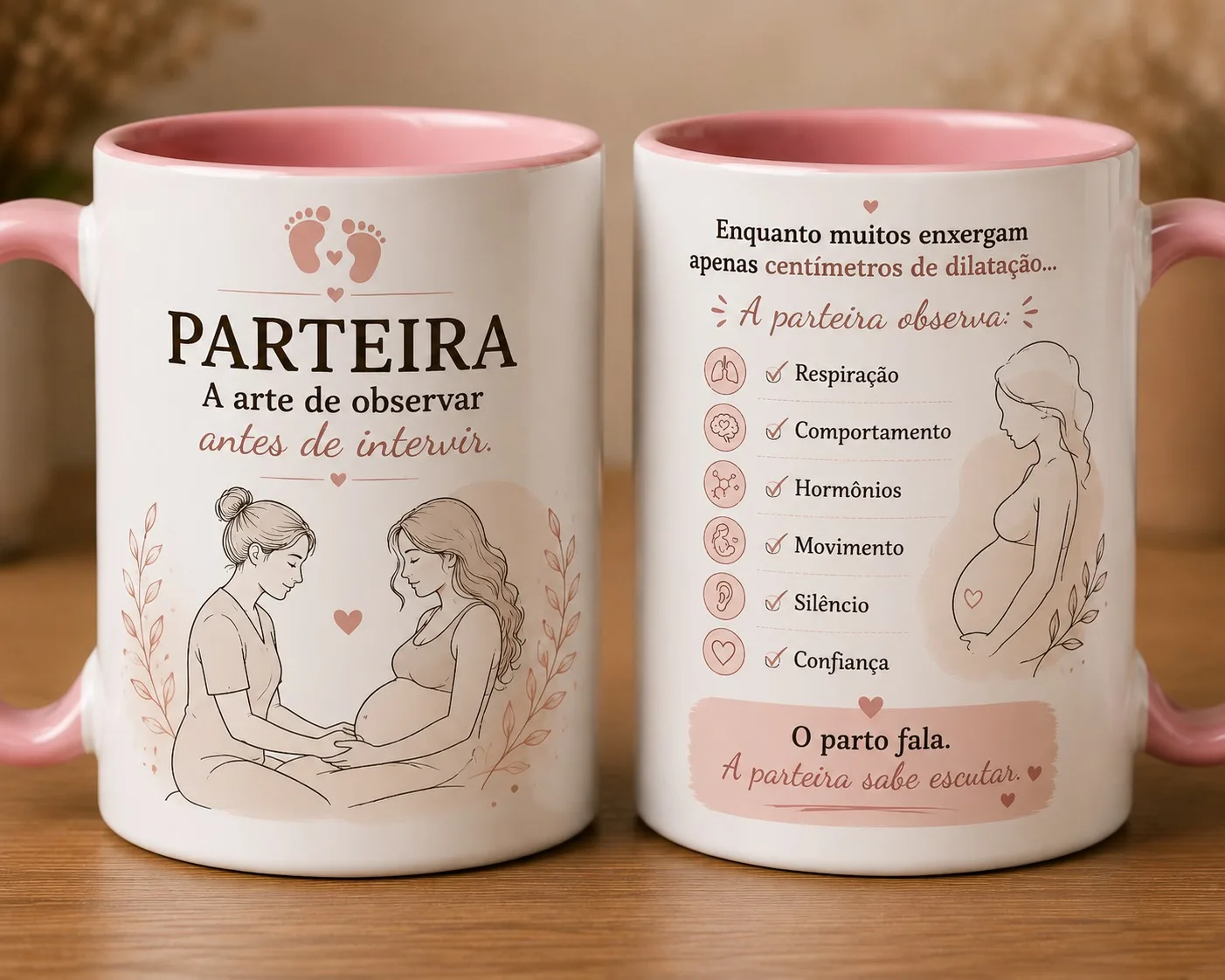 Caneca Personalizada "Parteira – A Arte de Observar"