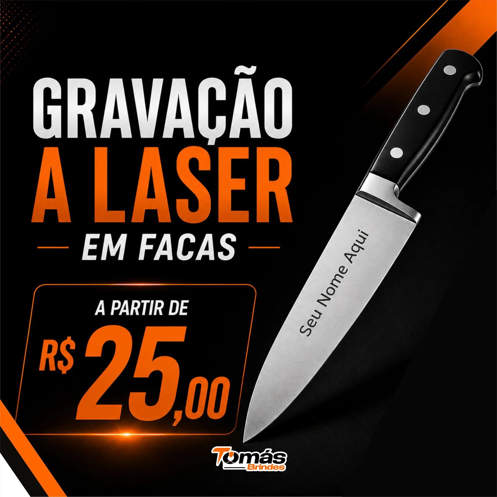 Gravação a Laser Faca