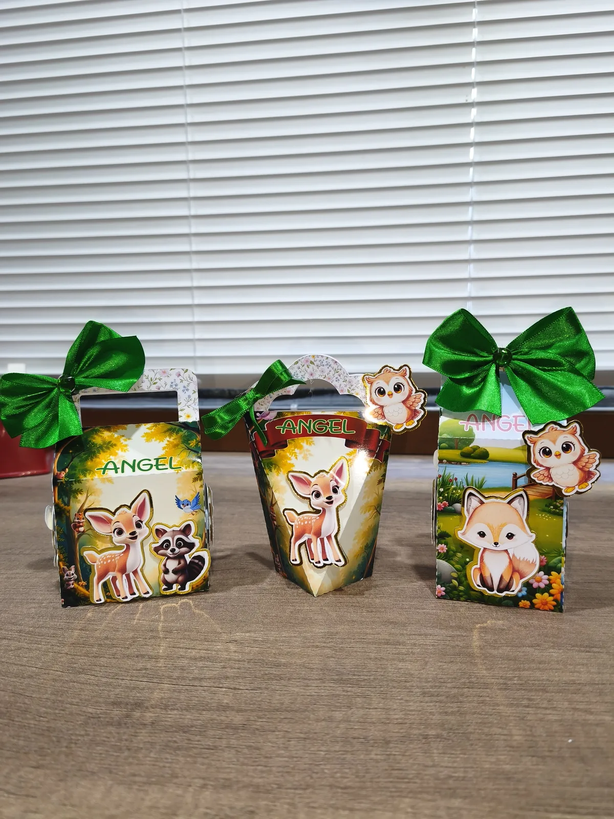 Kit Caixas Personalizadas Bosque Encantado 3D (3 Caixas)