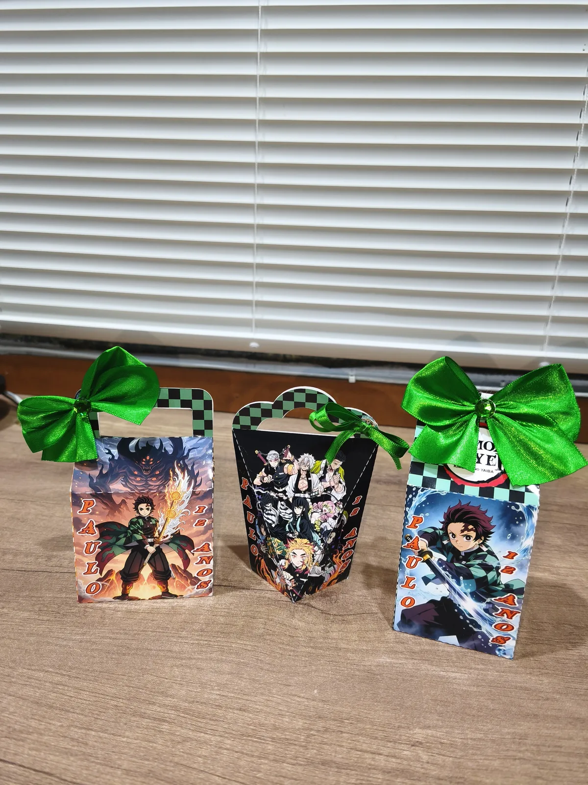 Kit Caixas Personalizadas Demon Slayer (3 Caixas)