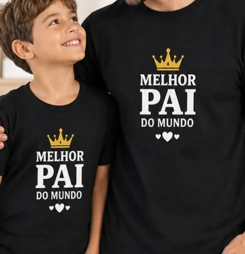 Kit Camisetas PAI&FILHO/FILHA
