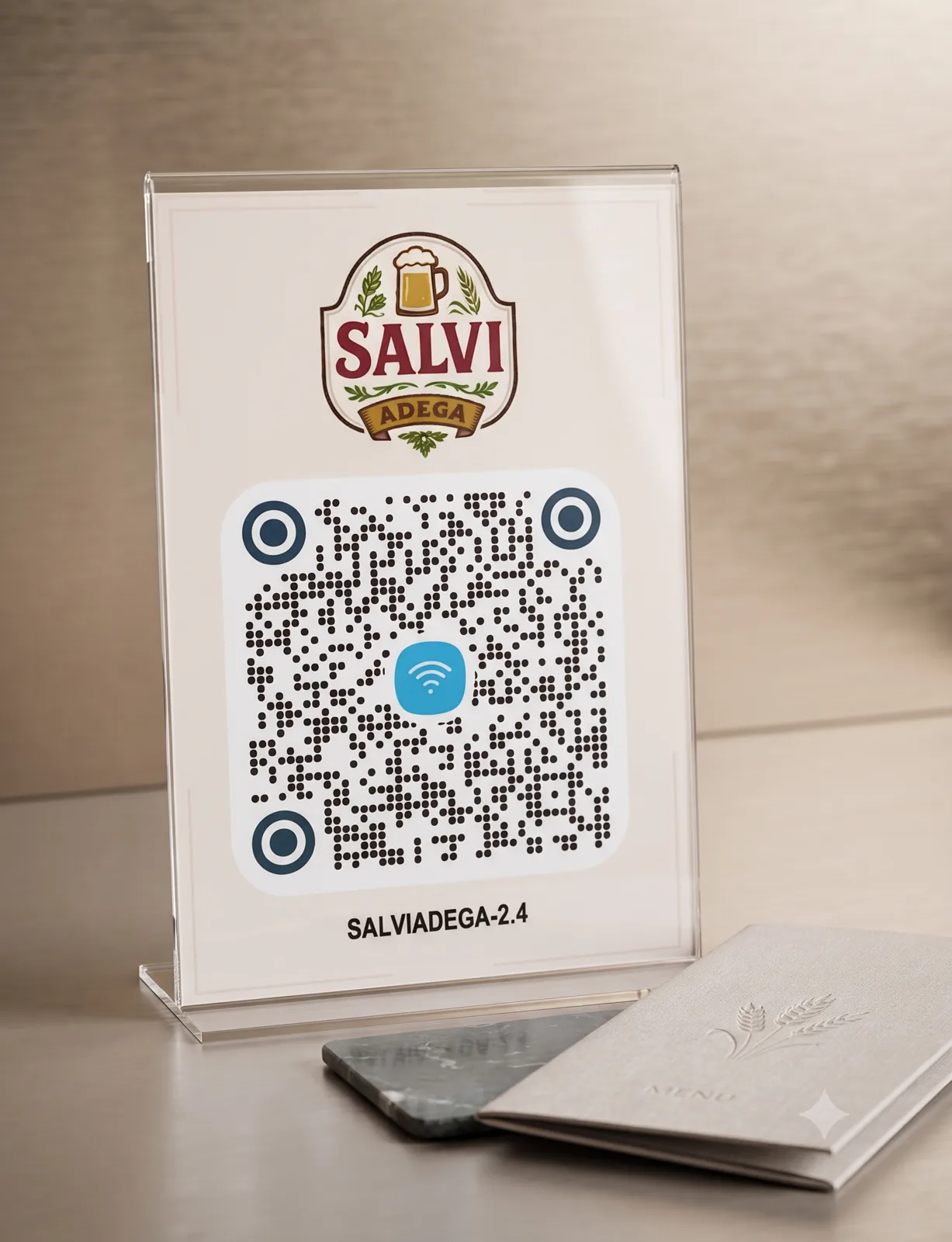 Plaquinha QR Code