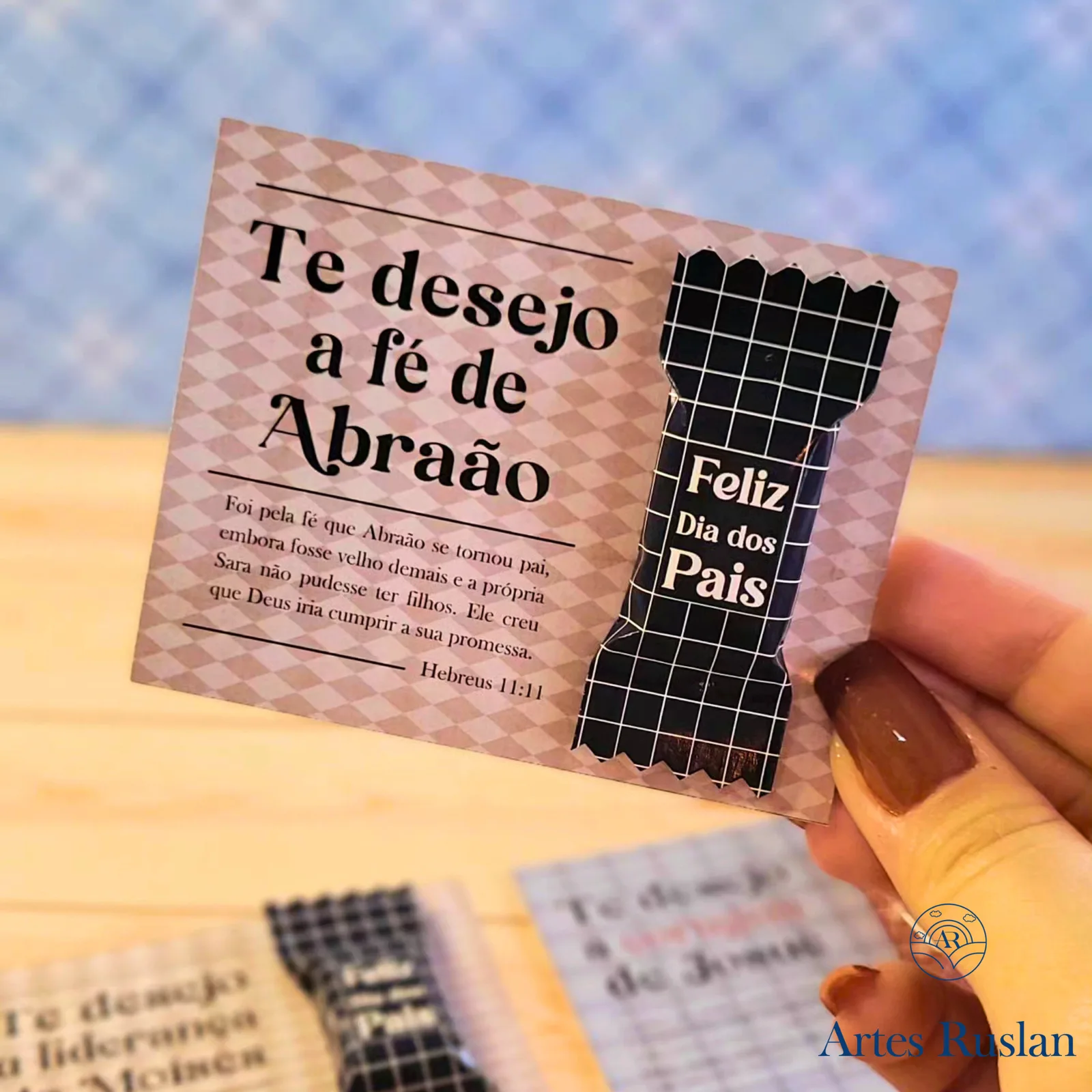 Bala com card - Dia dos Pais / 8 unid