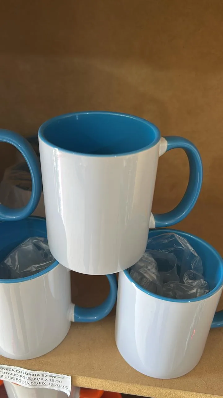 CANECA ALÇA E INTERIOR AZUL