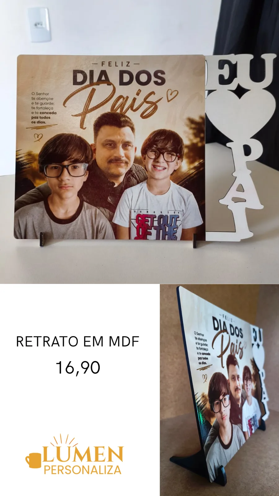 PORTA RETRATO SUBLIMAVEL