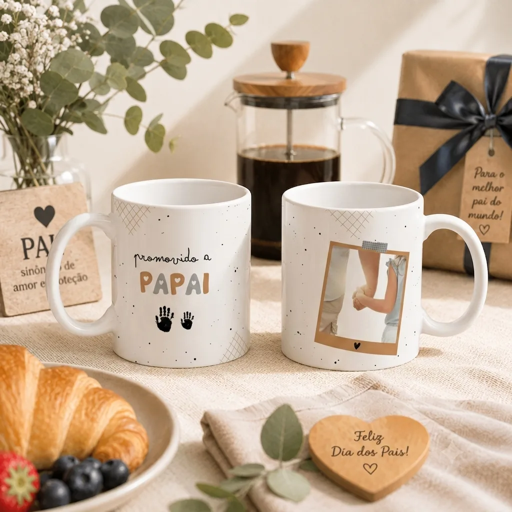 Caneca de Porcelana - Promovido a Papai