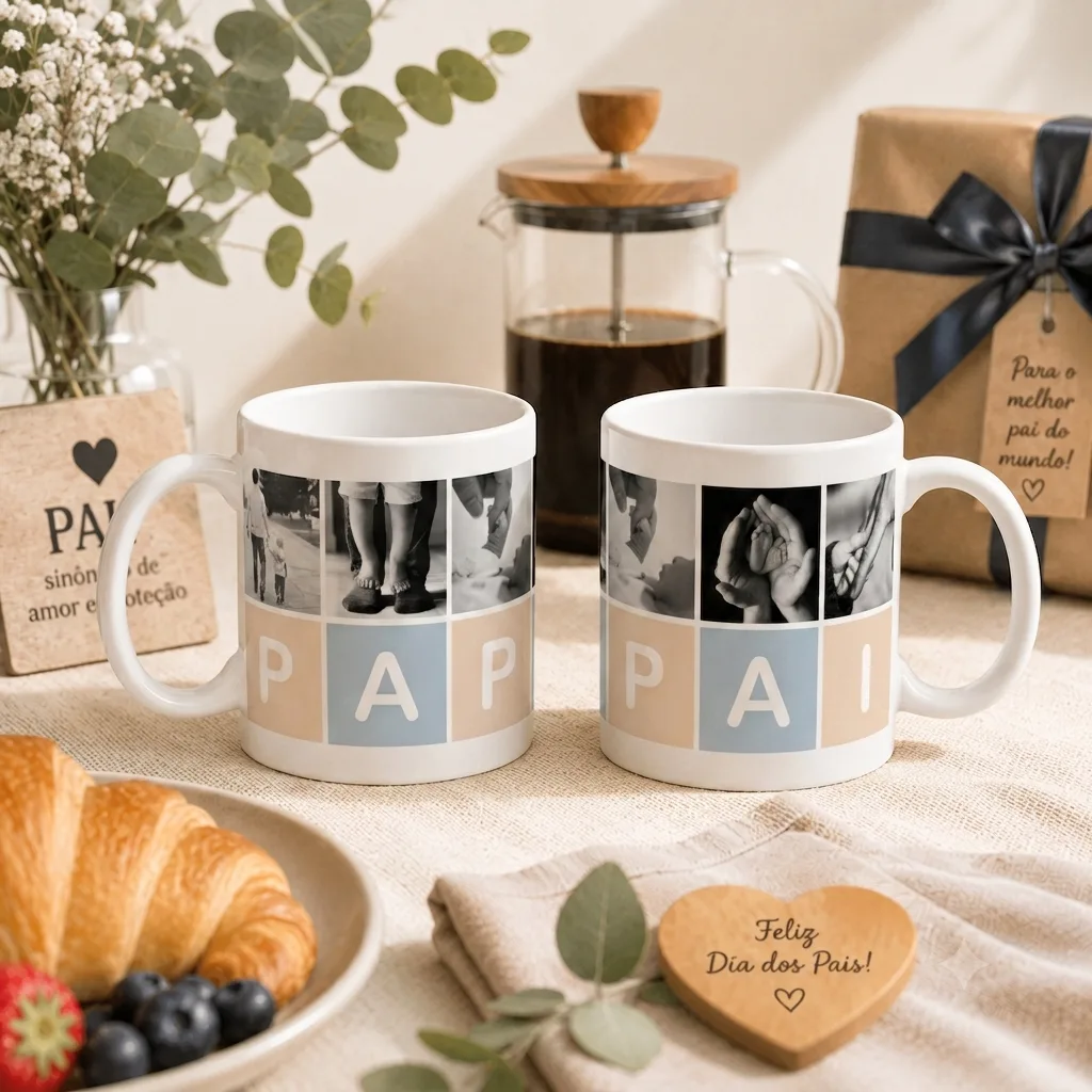 Caneca de Porcelana - Papai